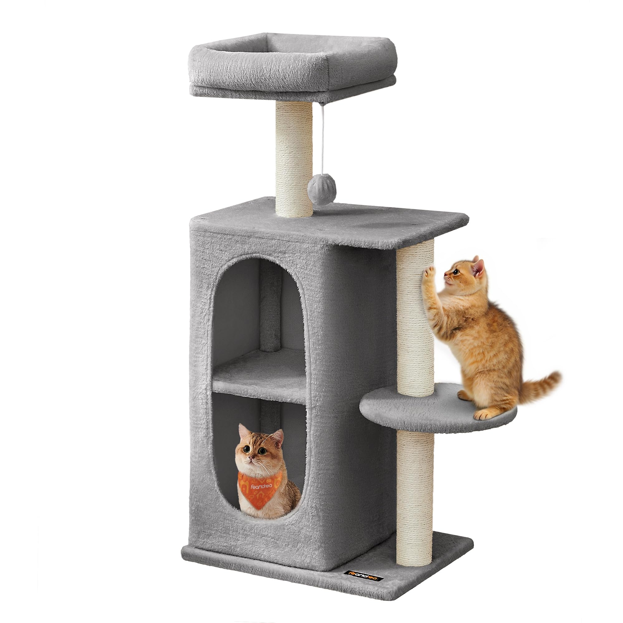 Amazon | FEANDREA キャットタワー 猫タワー 人気 多頭飼い コンパクト